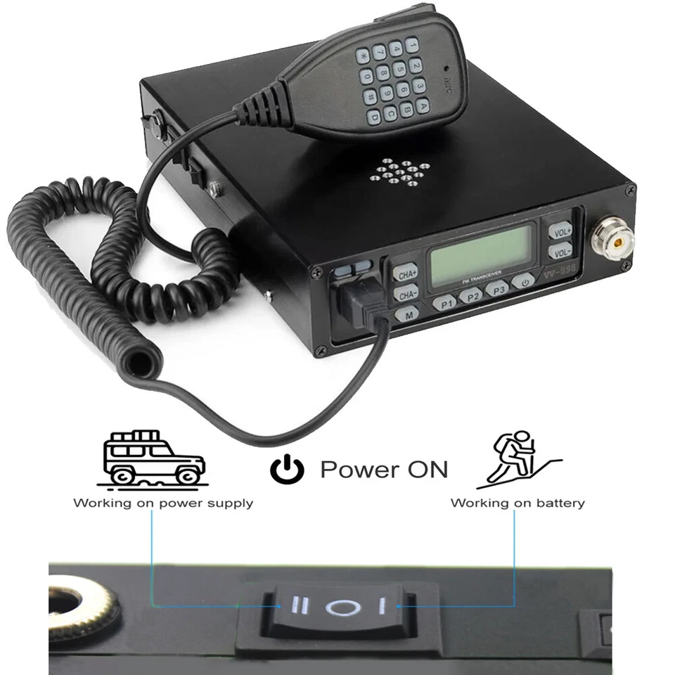 Leixen VV-898SP Backpackable Mobile Radio 12000mAh Battery Dual Band 25W Radio - Image 4 of 4