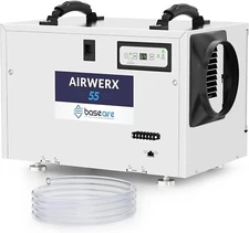 BaseAire AirWerx 55 Crawlspace Dehumidifier 113Pint Commercial Basemen 1200 Sq