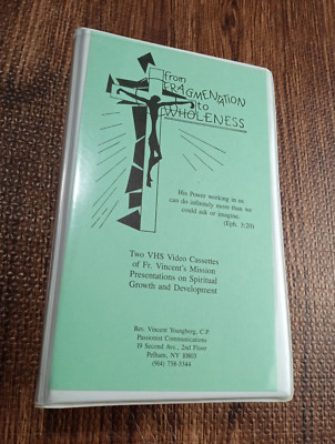 From Fragmentation To Wholeness Reverend Vincent Youngberg 2 VHS  box set