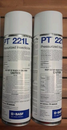 2 Cans PT 221L Residual Insecticide 14oz Insect Control Roaches Spiders Bed Bugs