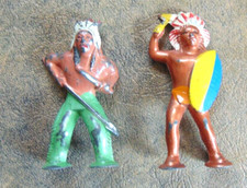 Two Barclay Lead Indian Figures,