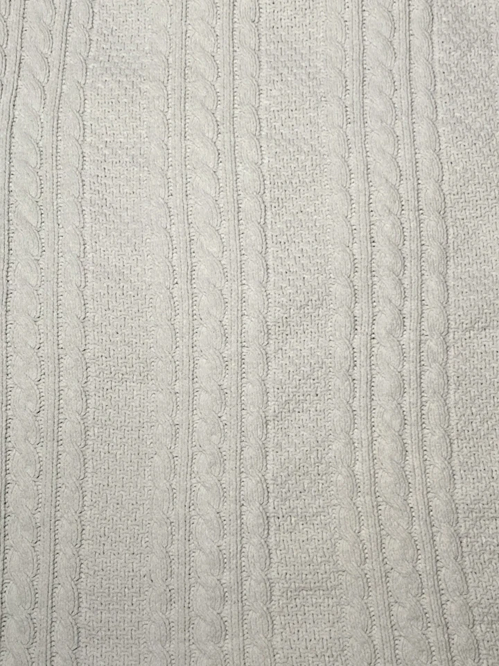 Manta bebé Nordstrom verde pálido chenilla cable tejido seguridad suave Lovey Foto 4 de 4