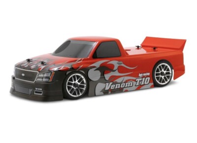 GENUINE HPI Racing CLEAR VENOM T-10 TRUCK BODY + Decal Sheet, 1/10 Touring 17500