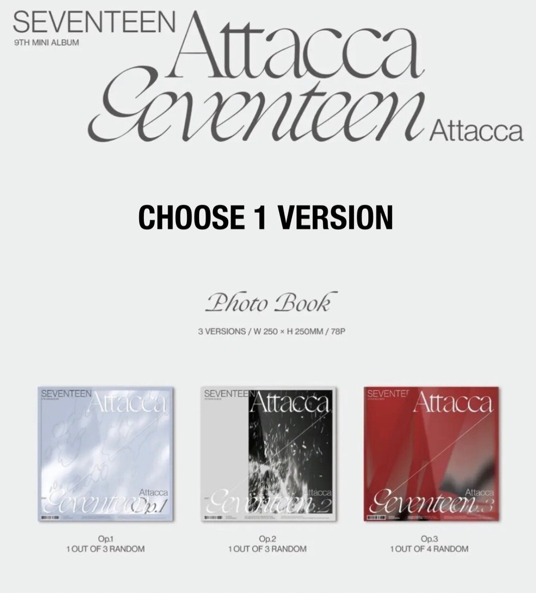 In Stock! SEVENTEEN Attacca 9TH MINI ALBUM CHOOSE 1 VER