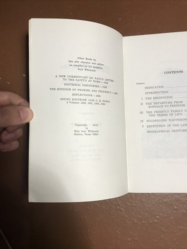 Bible Studies: Genesis-Deuteronomy (volume 1) by Robert L. Whiteside (1974) - Foto 6 di 8