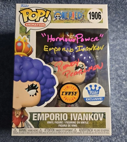 ONE PIECE - EMPORIO IVANKOV (CHASE) - #1906 - SIGNED FUNKO - RANDY PEARLMAN - OC