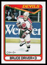 1990-91 O-Pee-Chee Bruce Driver #172 New Jersey Devils