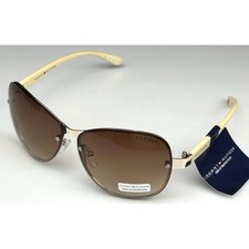 Tommy Hilfiger Melone Rimless Butterfly Sunglasses Gold Cream Frame WM OL78 new