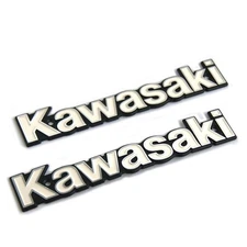 2x Kawasaki Petrol Gas Fuel Tank Emblem kz1000 mk2 mkii ltd kz400 kz650 kz750 kz