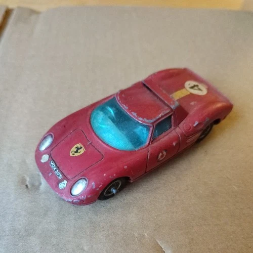 Vintage Corgi Toys Ferrari Berlinetta 314 250 Le Mans Red Diecast Race Car