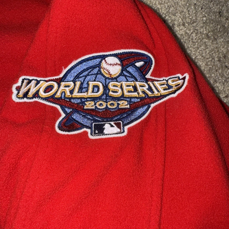 Los Angeles Angels Majestic Fleece Pullover Sweatshirt 2002 World Series XL Rare - Image 2 of 4