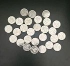 Lot Of 29, 1 Gram .999 Silver Rounds, Totaling 1 Ounce Of .999 Silver