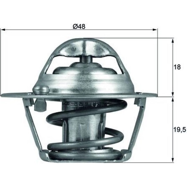 Mahle TX 121 74D Thermostat KüHlmittel FüR Ford Focus Puma C MAX DAW DBW DFW-image