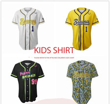 Savannah Bananas Baseball Jersey Yellow, White, Black Multi Jerseys for Youth BT