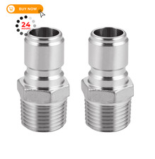 Stainless Steel Male Quick Disconnect,Male NPT 1/2" 1/2 Inch,