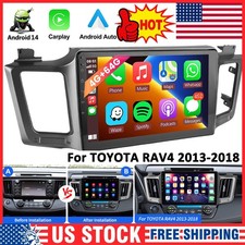 464gb Android Apple Carplay Car Stereo Radio Gps Fit Toyota Rav4 2013-2018 Us
