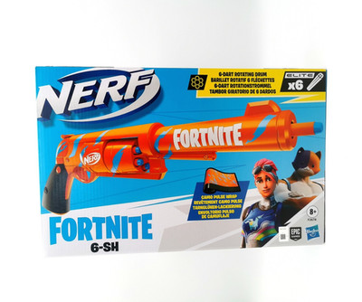 NERF Fortnite 6-SH Elite X6 Dart-Blaster inkl. 6 Darts F2678 Orange