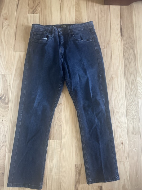 Urban Star Mens Relaxed Fit Straight Leg Stretch Jeans Dark Wash 34x30