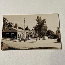 Vintage RPPC Real Photo Postcard Dexter Maine Post Office Coca-Cola Richfield