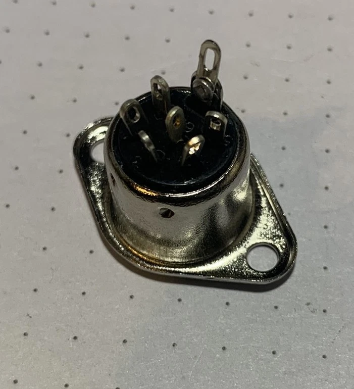 6 Pin Circular Female Receptacle, Panel Mount, P/N SD-60SN, 1 Each - Image 2 of 2