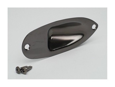 Trog Jack Gotoh für STRATOCASTER Jack Plate STRAT Cosmoblack 2 Schrauben JSC1CK