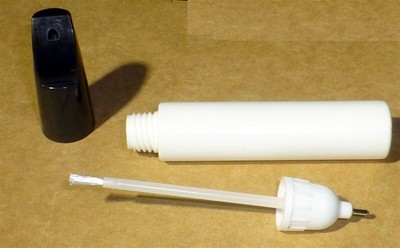 5 empty Combo auto paint scratch chip touchup brush and fine point pens