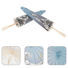  2 Pcs Decorative Festival Umbrella Paper Umbrellas for Decorations
