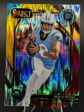 2024 Panini Select Club Level Red & Yellow Shock Prizm Bryce Young Panthers #213