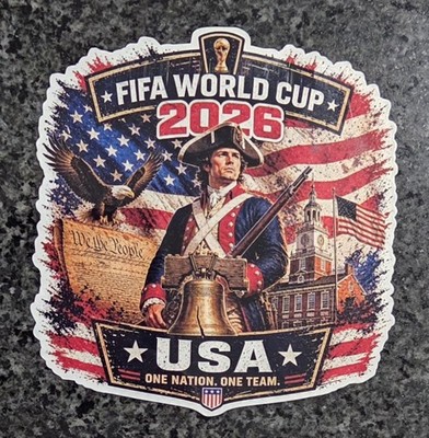 2026 FIFA World Cup USA Decal / Sticker Water Resistant Uv Laminated