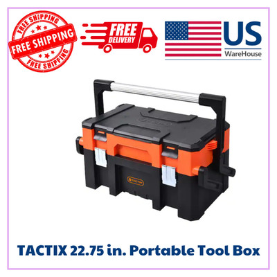 TACTIX 22.75 in. Portable Tool Box