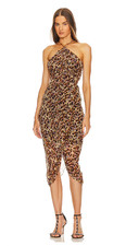 Marant Etoile Valdi Dress Siz 36 US 4 Sexy Bodycon Midi Clubwear Night Out