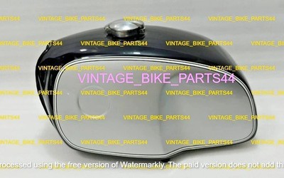 BMW R100 Rt Rs R90 R80 R75 Stahl Schwarz & Silber lackiert Benzintank