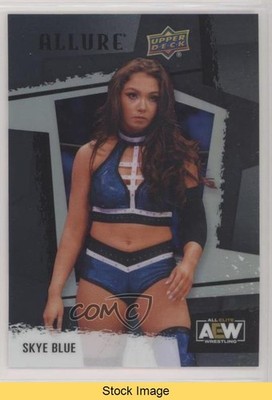 2022 Upper Deck Allure AEW Black Rainbow Skye Blue #66 READ 17an