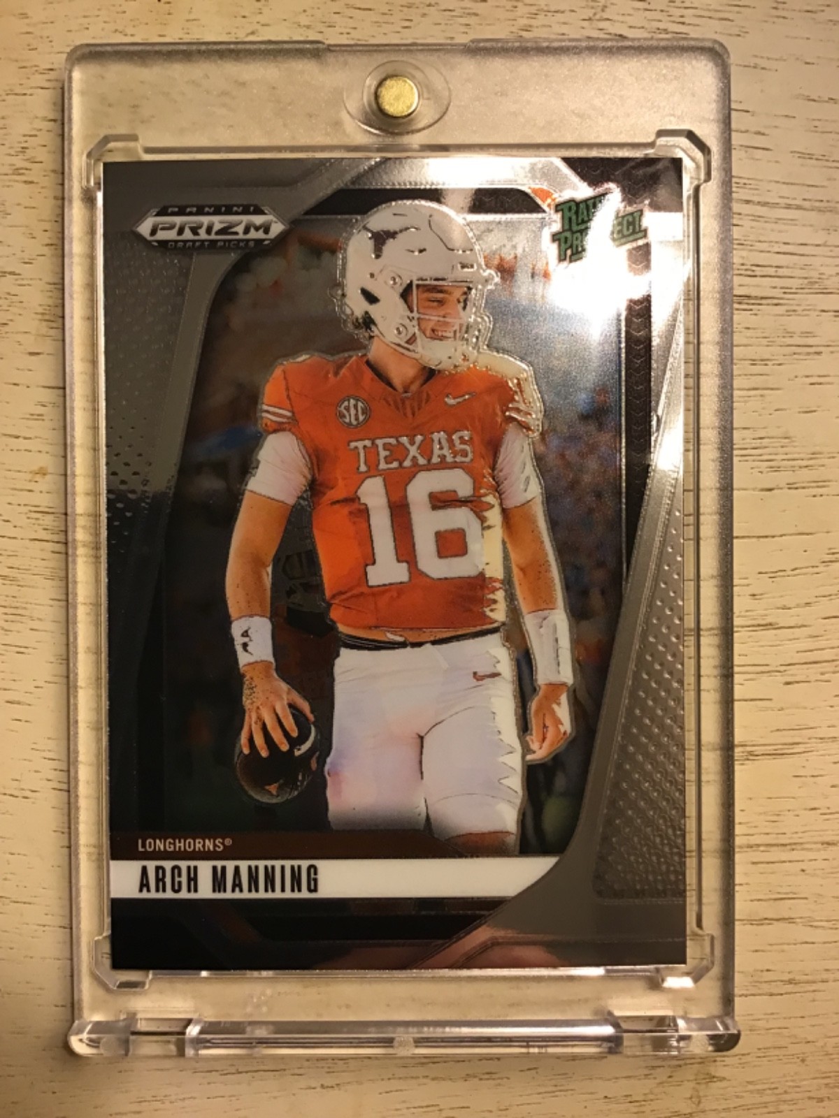 2025 Panini Prizm Draft Picks Arch Manning Silver Rated Prospect #166 Longhorns