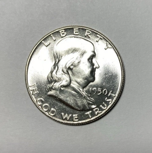 1950 Franklin Bright Flashy BU++ Better Date