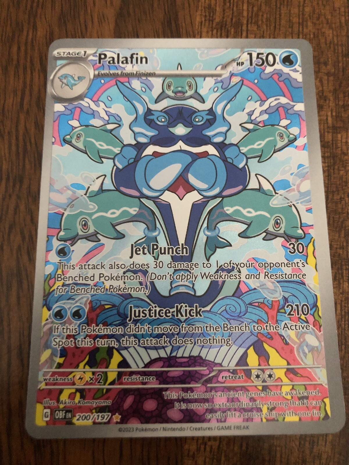 Pokémon TCG Palafin 200/197 SV03: Obsidian Flames Holo NM