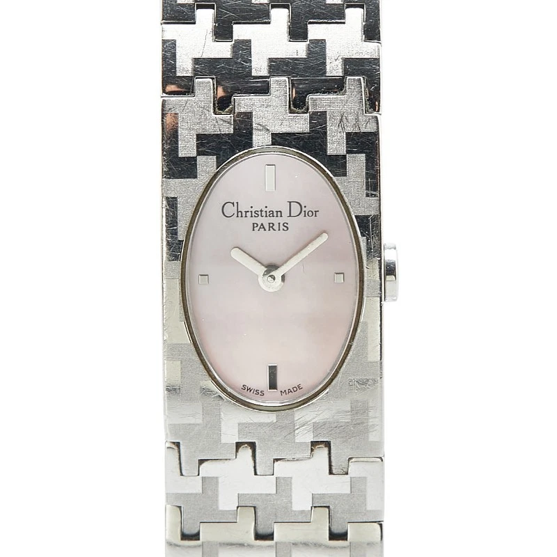 Montre femme Dior Miss Dior D70 100 à quartz acier inoxydable cadran rose 17 cm