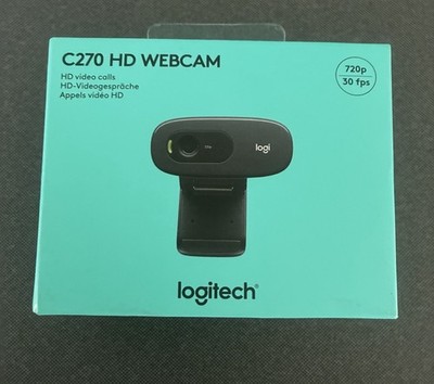 Logitech C270 HD Webcam - Schwarz