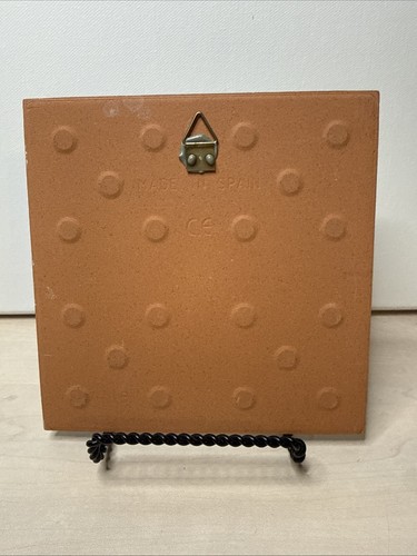 Spanish Ceramic Wall Tile Plaque w Thermometer Boix-Cervera Made in Spain - 第 5/6 張圖片