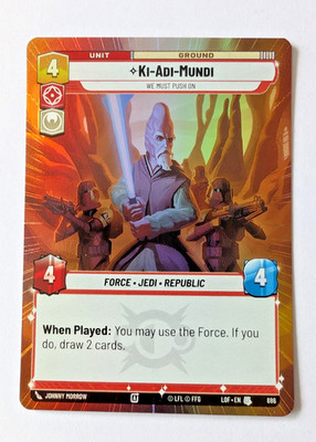 Star Wars Unlimited Ki-Adi-Mundi Legenden der Macht Englisch Foil Hyperspace