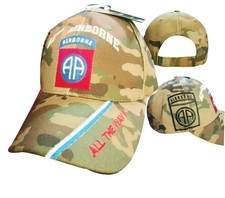ARMY 82ND AIRBORNE OCP NEW DIGITAL CAMO EMBROIDERED HAT CAP LICENSED 