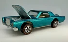 1969 STUNNING Hot Wheels Redline CUSTOM CONTINENTAL MARK III Aqua A BEAUTY!