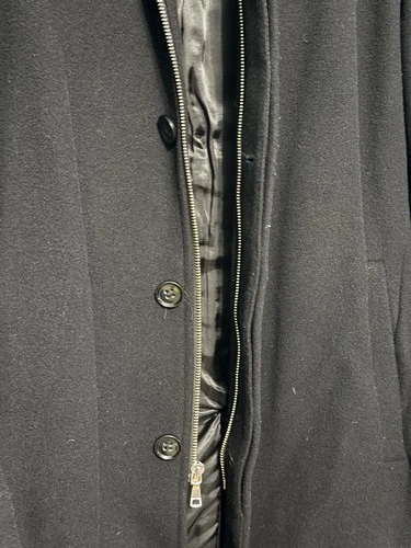 Banana Republic Men’s Black Wool-Blend Overcoat – Size Medium image 5