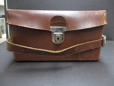 Brown leather combination case for Leica screwmount cameras