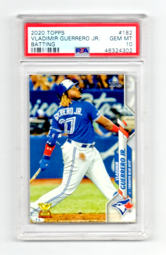 2020 Topps * Batting * Vladimir Guerrero Jr * #182 * PSA 10 * Gem Mint
