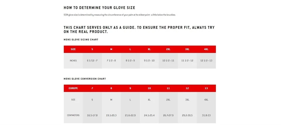 Guantes cortos de cuero Icon Hypersport - para hombre talla pequeña rojo 3301-3545 Foto 3 de 3