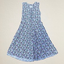 Vintage 80s sleeveless floral midi dress, whismigoth fairy grunge bohemian