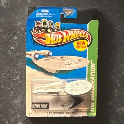 RARE  Hot Wheels Star Trek U.S.S. Enterprise NCC-1701 Space Ship Diecast Vehicle
