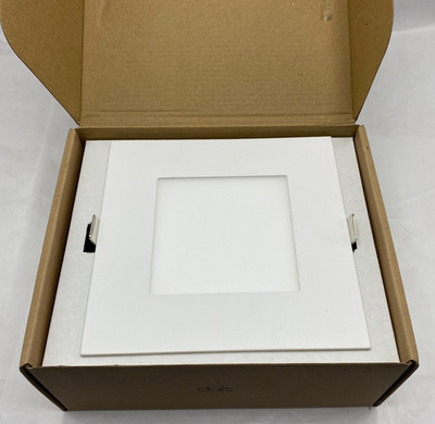 DALS Lighting SPN6SQ-CC-3T Ultraslim 6'' Square LED Canless - White / Satin