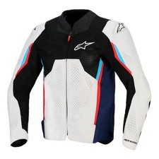 Giacca Moto da Uomo Sportiva Alpinestars AST V3 Air Silver/Blue